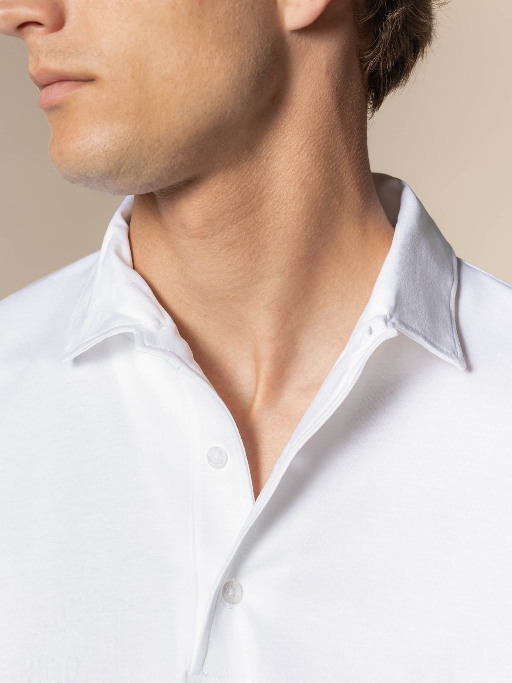 AUR1 Longsleeve Polo White